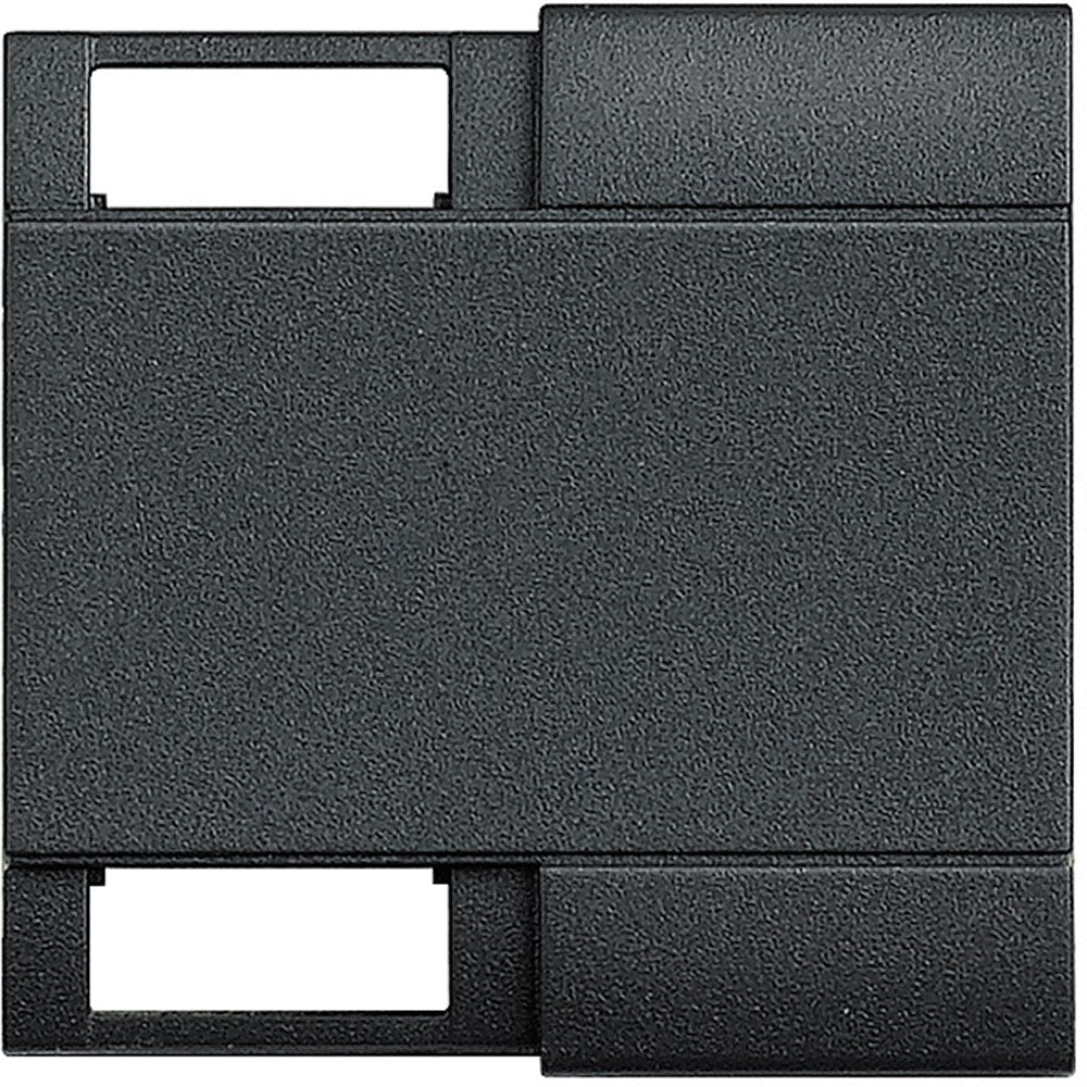 Copritasto Livinglight personalizzabile antracite per 2 moduli, design elegante e funzionale.