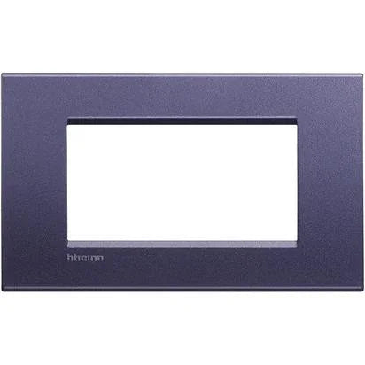Placca 4 Moduli Bticino Livinglight Quadra Colore Cobalto - LNA4804CB
