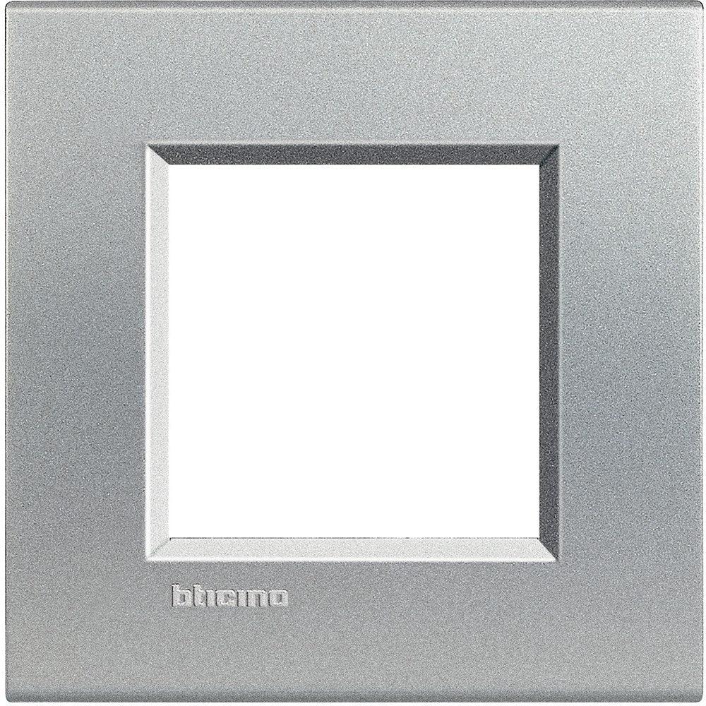 Placca 2 Moduli Bticino Livinglight Quadra Legno Teck - LNA4802TE