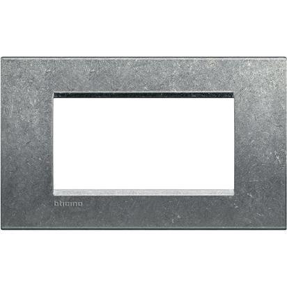 Placca Quadra Livinglight BTicino 4P, LNA4804NA - Design Elegante e Funzionale, 86x142mm