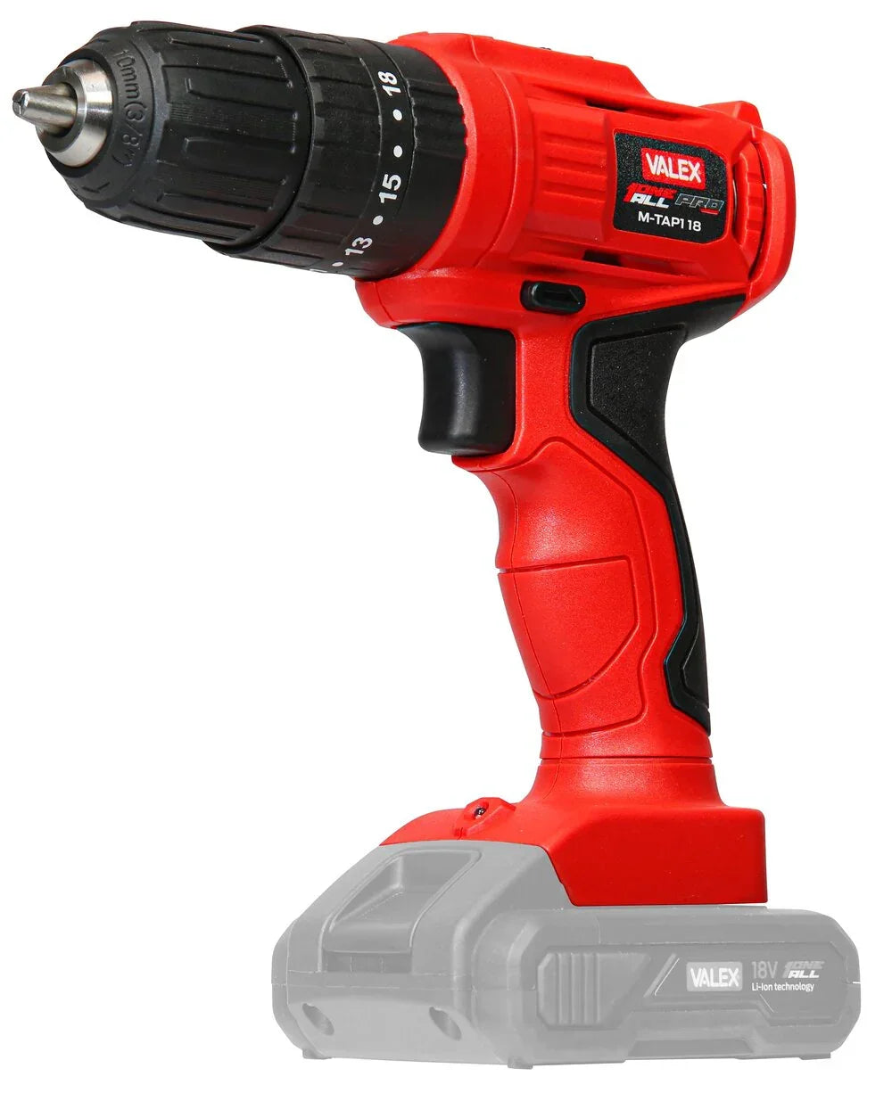 Valex M-TAP1 18 OneAll - Trapano Avvitatore a Batteria 18V con Percussione, 48 Nm, Leggero e Versatile