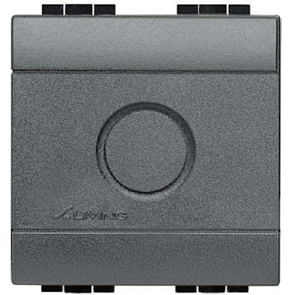 Living Int. Falso polo 2 moduli con prefattura in antracite - 500x500mm rectangular switch design