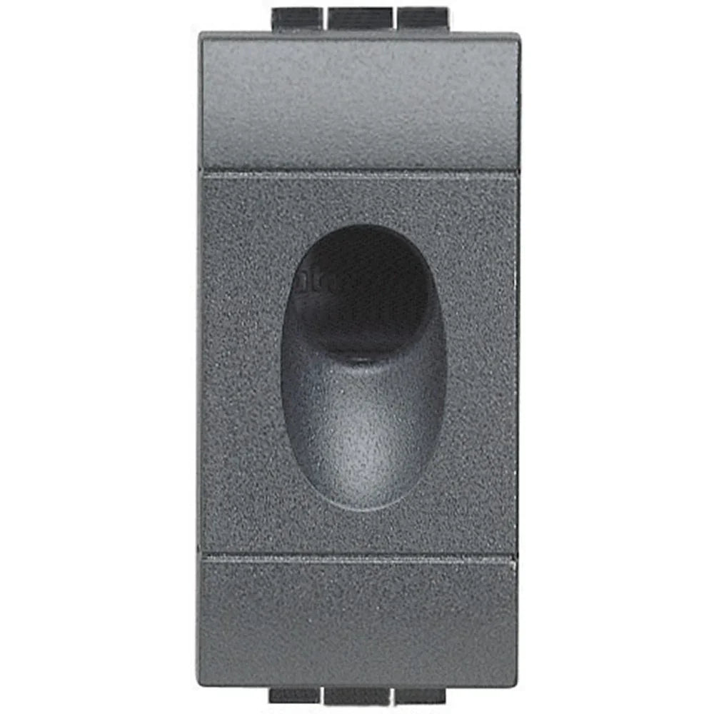 Modulo Presa Falso Polo Con Foro BTicino LivingLight - SKU L4953, Colore Antracite, Design Moderno e Funzionale
