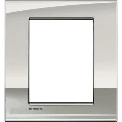 Placca AIR 3+3 Moduli Palladio LNC4826PL BTicino - Elegante Finitura in Metallo Lucido