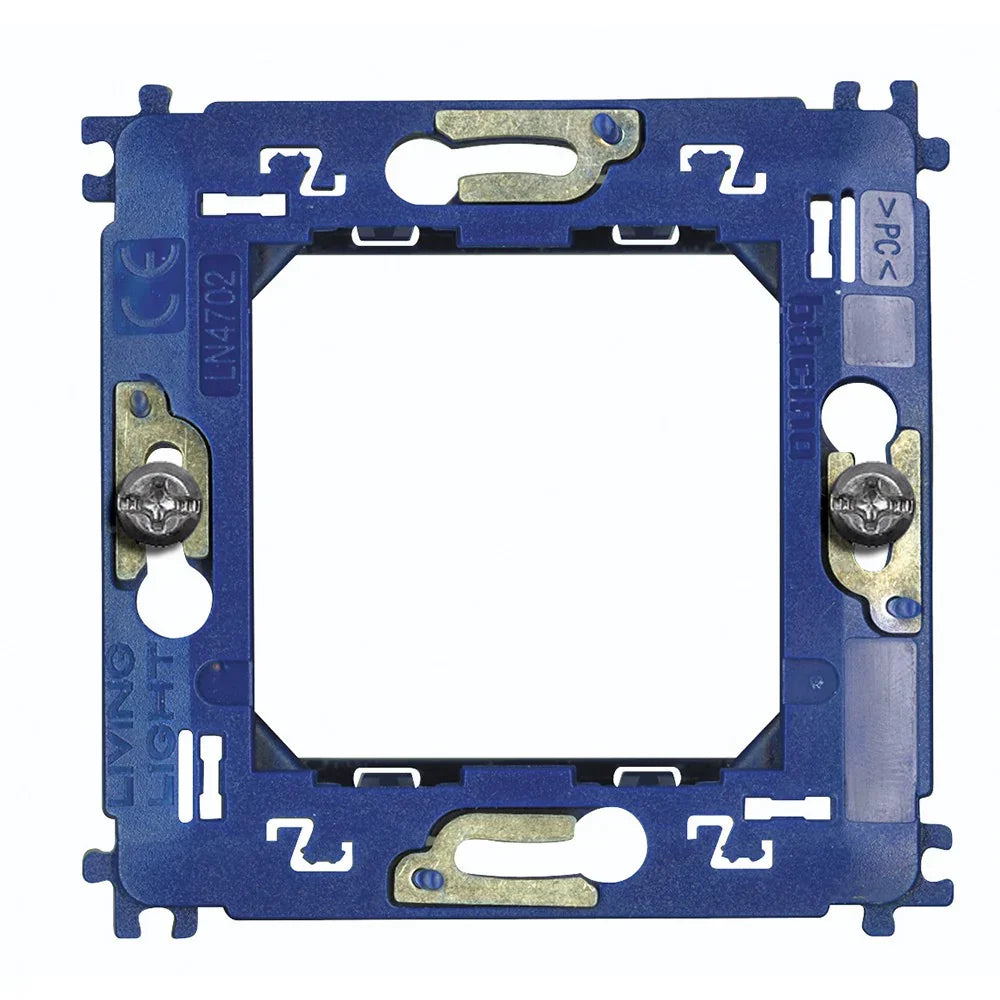 BTicino Livinglight Supporto Universale 2 Moduli LN4702 - Elegante e Facile da Installare