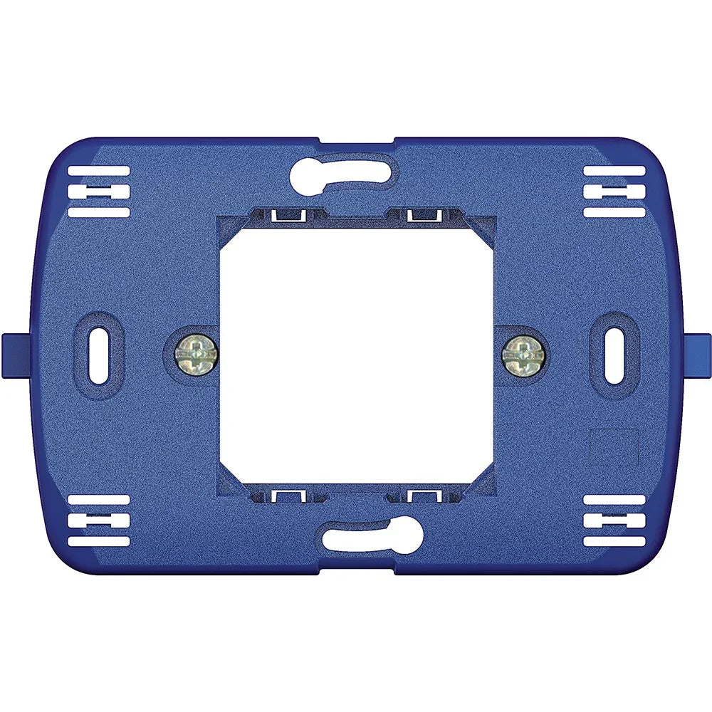 Supporto BTicino LN4719G Con Graffette Per Placche Quadre - Fissaggio Sicuro, Ideale Per 2 Moduli