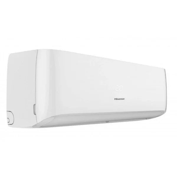 Hisense EASY SMART 12000 BTU Inverter air conditioner, sleek design, Wi-Fi ready, energy-efficient cooling solution.