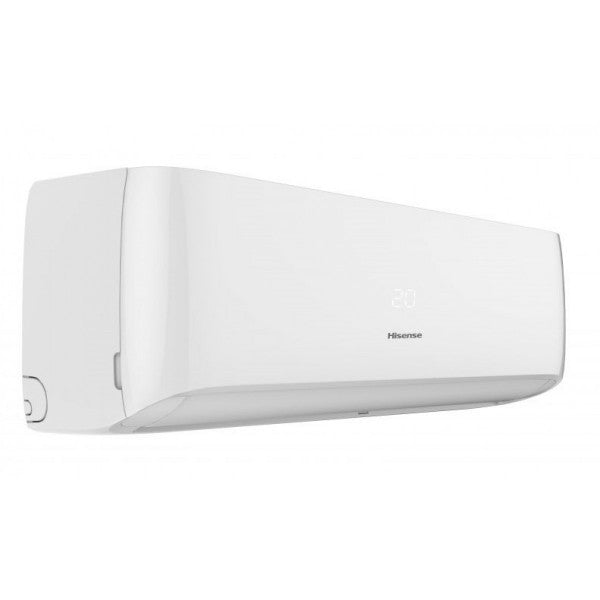 Hisense EASY SMART 12000 BTU Inverter air conditioner, sleek design, Wi-Fi ready, energy-efficient cooling solution.
