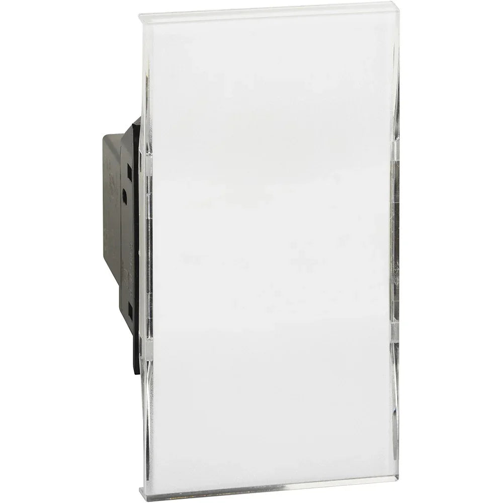 Pulsante 1P NO 12V 10A + Po - K4040V12 BTicino Living Now, Interruttore Retroilluminato LED, Design Moderno, 2 Moduli