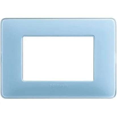 Placca BTicino Matix 3 Moduli Turchese AM4803CAR - Design Elegante e Installazione Facile