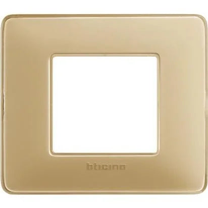 Placca BTicino Matix 2 Moduli Avorio AM4802CAV - Design Elegante e Alta Qualità per Installazione Elettrica