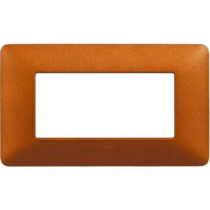 Placca 4 Moduli Bticino Matix Color Rosso Terra - AM4804TRT