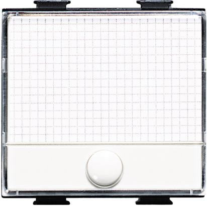 Pulsante portanome Bticino Matix AM5008 bianco per campanello, con spazio per nome, 250Vac, 10A.