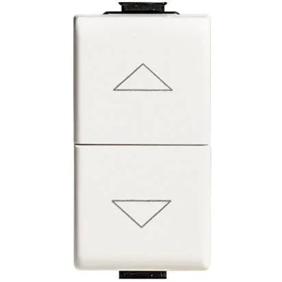 BTicino Matix Pulsante Doppio AM5037 - Interruttore 2 Poli, 10A, 250Vac per Automazione Domestica