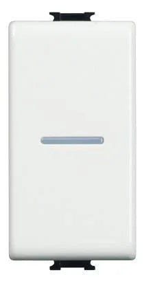 Pulsante Assiale 1P NO 10A Bticino Matix Bianco - AM5055N