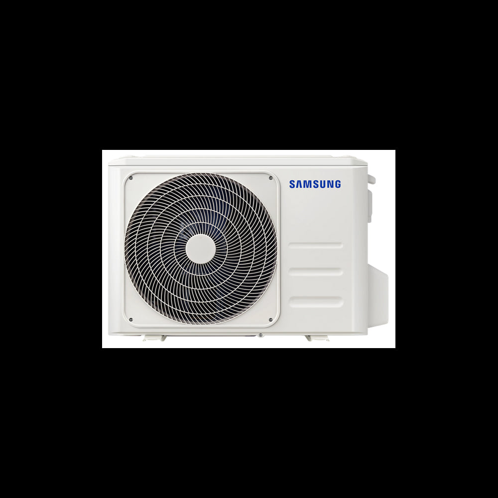 Samsung AR35 outdoor unit, Inverter air conditioner, 12000 BTU, energy efficient cooling solution, white design.