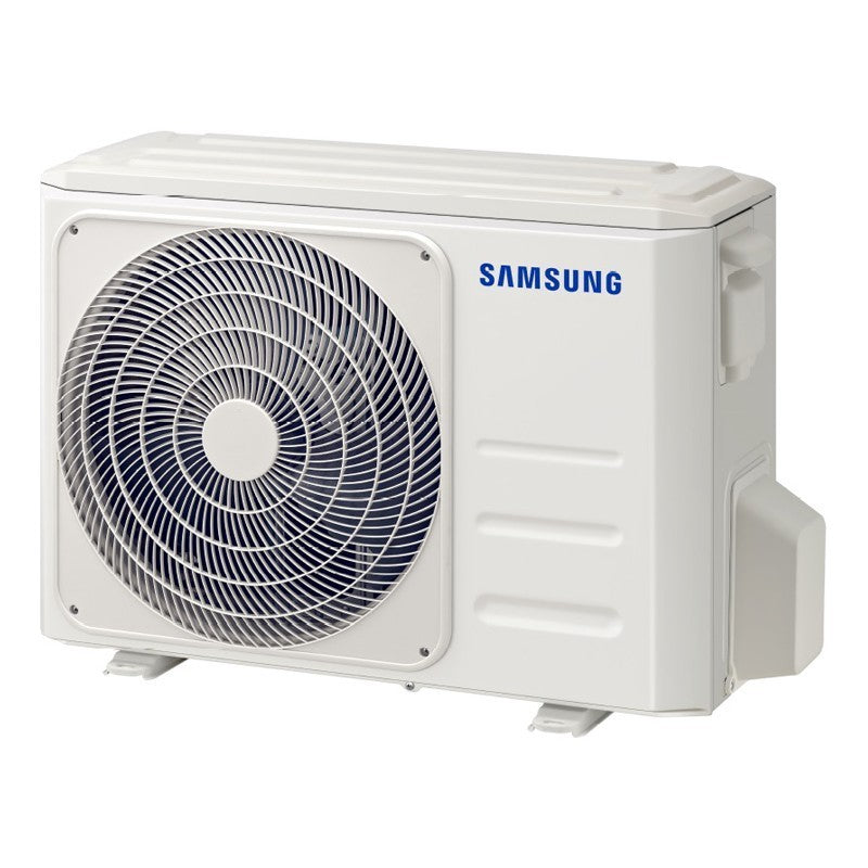Climatizzatore Samsung esterno serie AR35, 18000 BTU, gas R32, classe energetica A++, colore bianco.