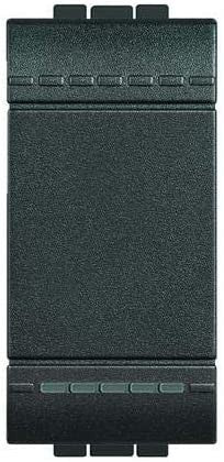 Interruttore BTicino L4001A 1P 16A 250 Vac antracite con terminale automatico, serie Livinglight.