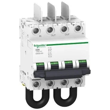 Interruttore Sezionatore SW60-DC 50A 1000Vcc Schneider A9N61699 - Sicurezza e Affidabilità per Fotovoltaico