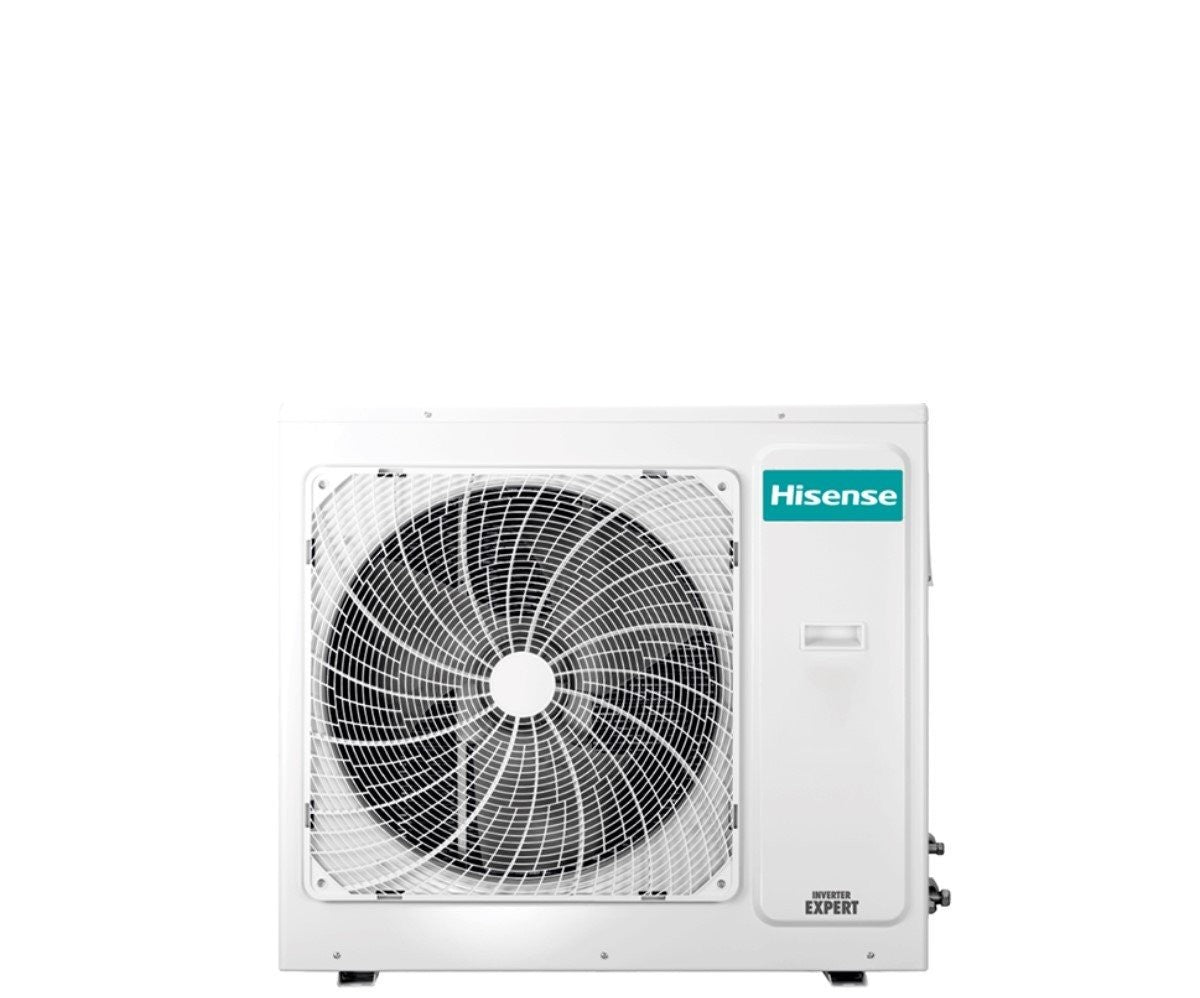 Hisense outdoor unit for Trial Inverter air conditioning system featuring advanced cooling technology.