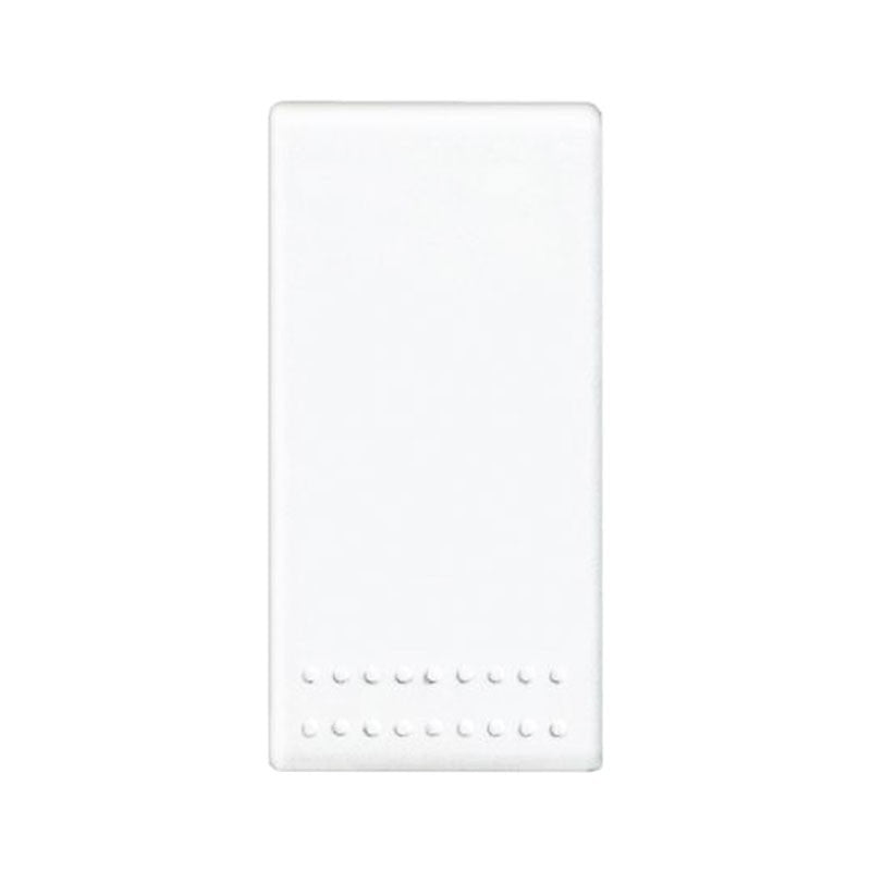 Pulsante Bticino LivingLight 1P NC 10A in bianco, compatibile con copritasti intercambiabili, 250 Vac.