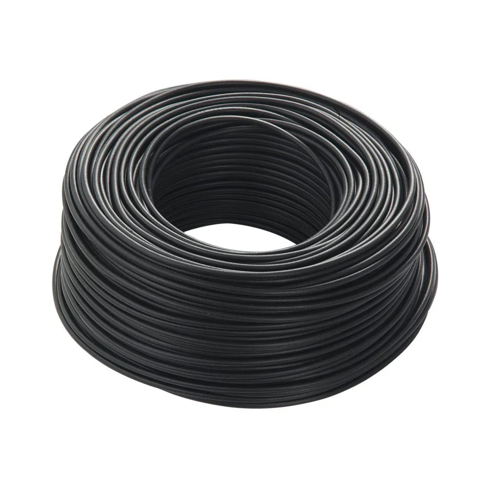 Cavo elettrico unipolare nero antifiamma FS17 1 x 2,5 mm in matassa da 100 m per uso elettrico