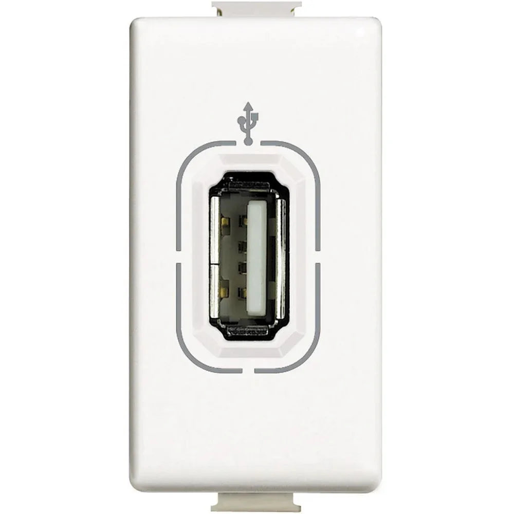 Connettore USB BTicino Matix AM4285 Bianco - Design Elegante, Facile Installazione, Altissima Qualità