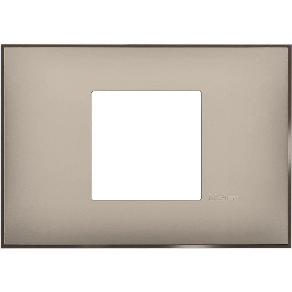 BTicino Placca 2 Moduli X 503 Colore Crema Satinato - Design Elegante e Facile Installazione