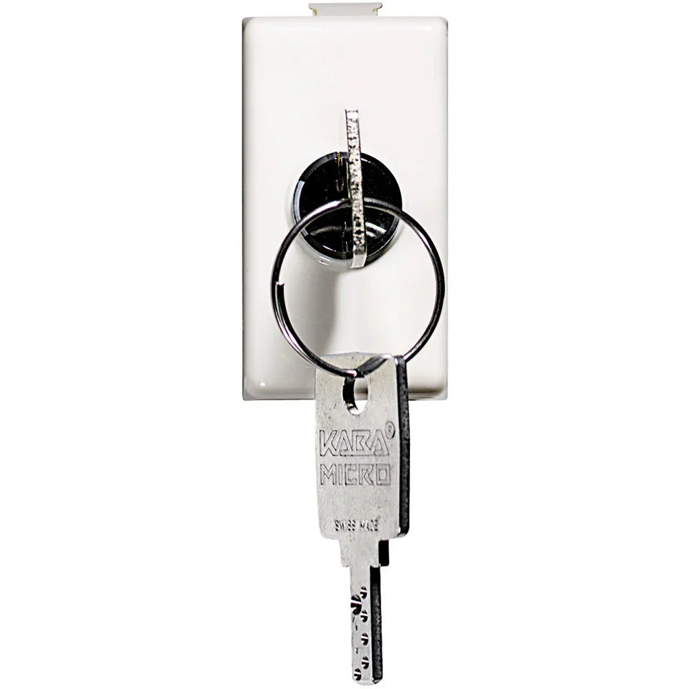 Interruttore A Chiave BTicino Matix 2P 10A AM5007 - Sicuro, Elegante, Estrattibile ON/OFF, 250Vac