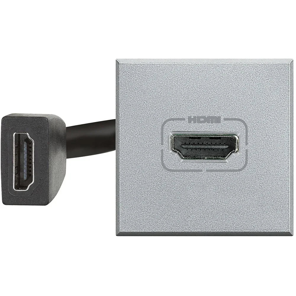 BTicino Axolute Presa Video HDMI HC4284 - Supporto 4K, Installazione Facile, Design Elegante