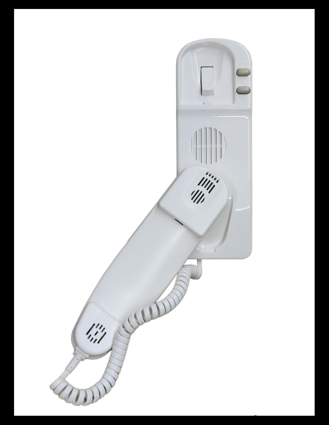 Bitron Citofono 4+N 2 Tasti AN9102 in bianco, citofono standard con chiamata elettronica e due tasti.