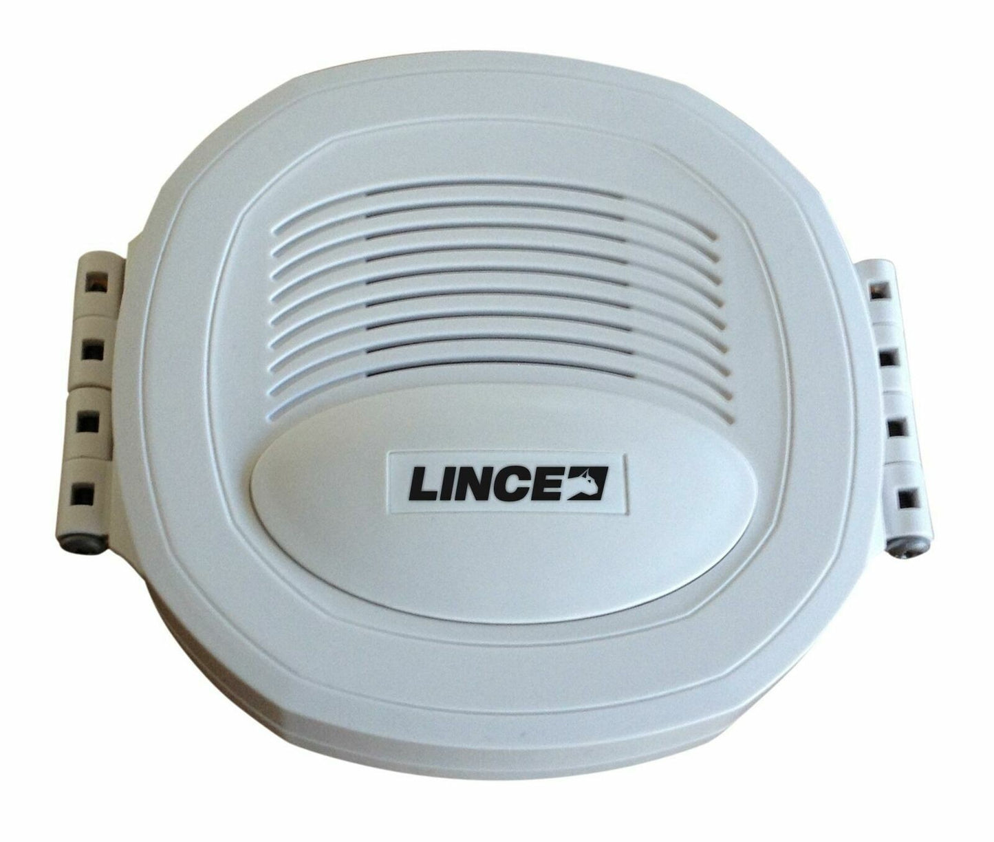 LINCE 1812NEMO piezoelectric alarm siren for security systems, featuring anti-tamper design, white casing.