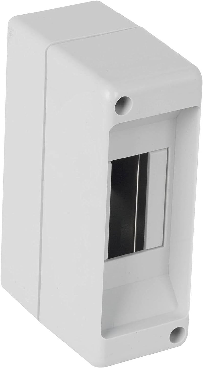 Electraline 60432 white wall-mounted centralino without door, 2 modules, high-quality product.