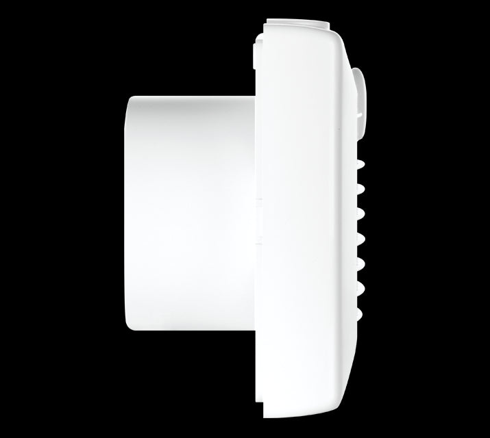 Vortice M 100/4 wall and glass extractor fan, 100mm diameter, UV resistant plastic construction.