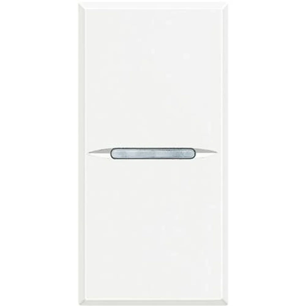 Bticino Axolute Pulsante Bianco HD4005N - 10A 1P per Illuminaizone, Design Elegante e Installazione Facile