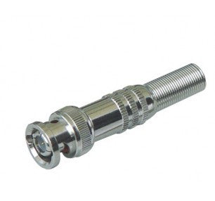 Connettore BNC a vite per cavi RG59, confezione da 10 pezzi - CV-AD-005, finitura metallica lucida