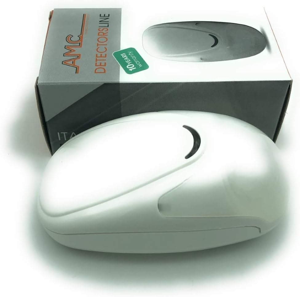 AMC Mouse 09 dual technology sensor with packaging, featuring a sleek design and integrated EOL resistors.