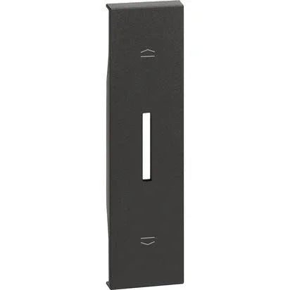 BTicino Living Now Cover Comando Tapparelle 1M – KG06, Design Elegante Nero, Facile Installazione