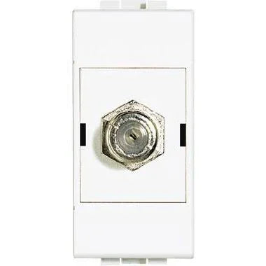 BTicino N4269F - Presa TV Tipo F Bianco Elegante e Funzionale con Design Compatto - Living Light
