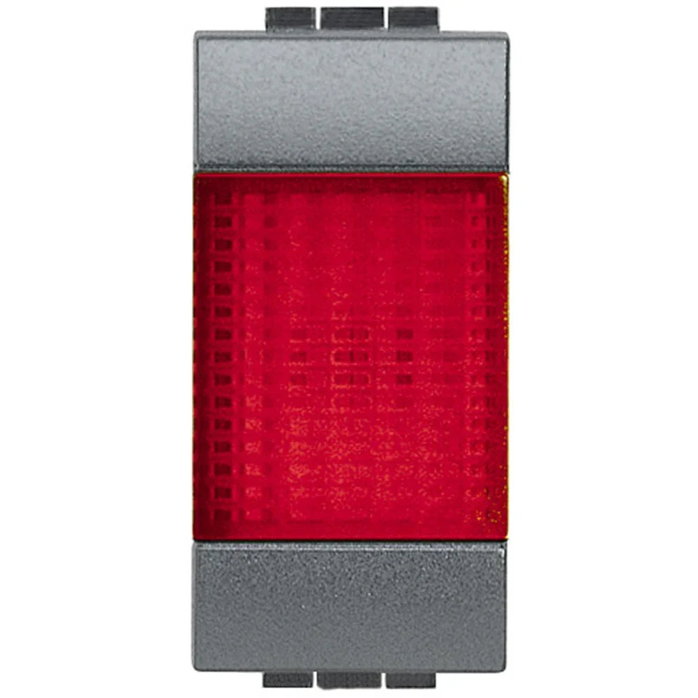 BTicino Livinglight Portalampada L4371R con Diffusore Rosso - Design Elegante e Compatibile LED