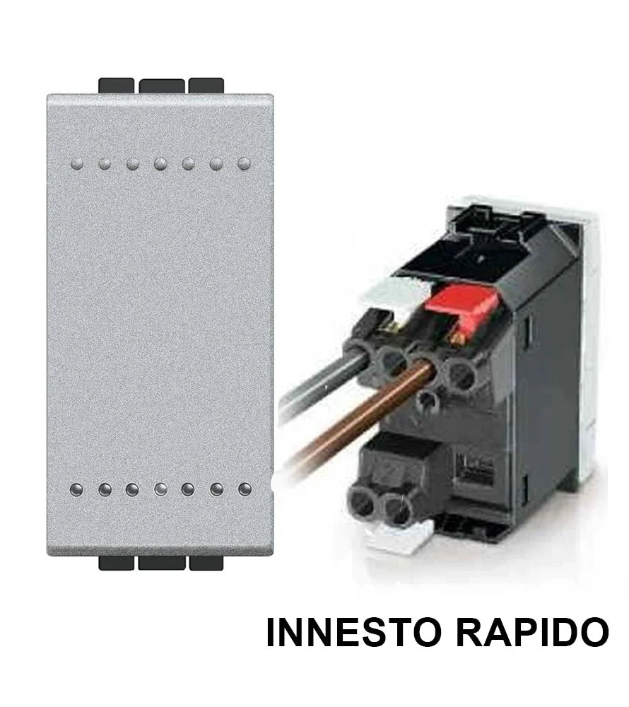 Interruttore Bticino Livinglight Tech NT4001A - Unipolare 16A, Tensione 250Vac, Installazione Facile