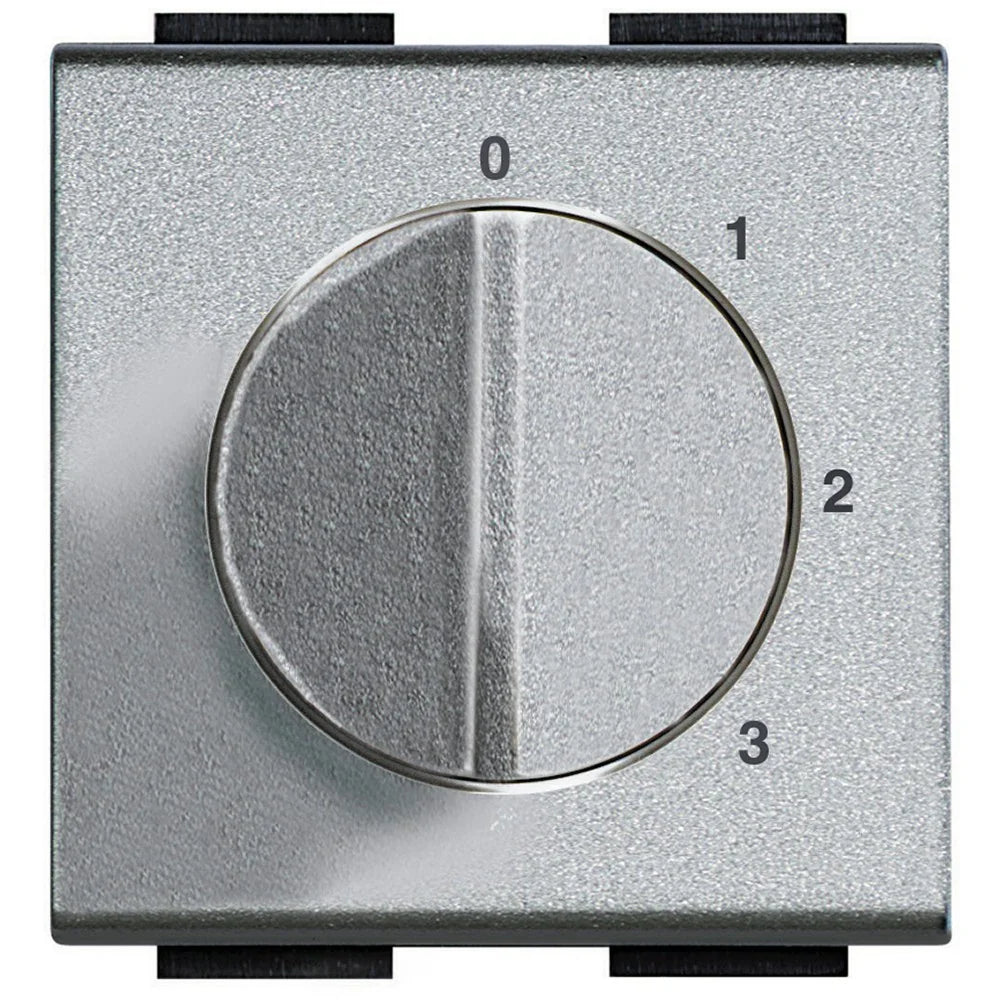 Selettore Rotativo BTicino LivingLight NT4016 - Controllo Climatizzatori Elegante in Antracite, 4 Posizioni