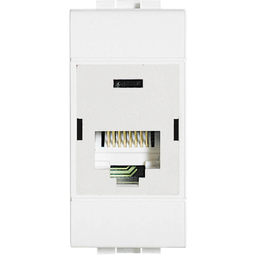 Presa Dati RJ45 Cat6 UTP BTicino LivingLight N4262/6 - Installazione Facile, Fino a 10 Gbps