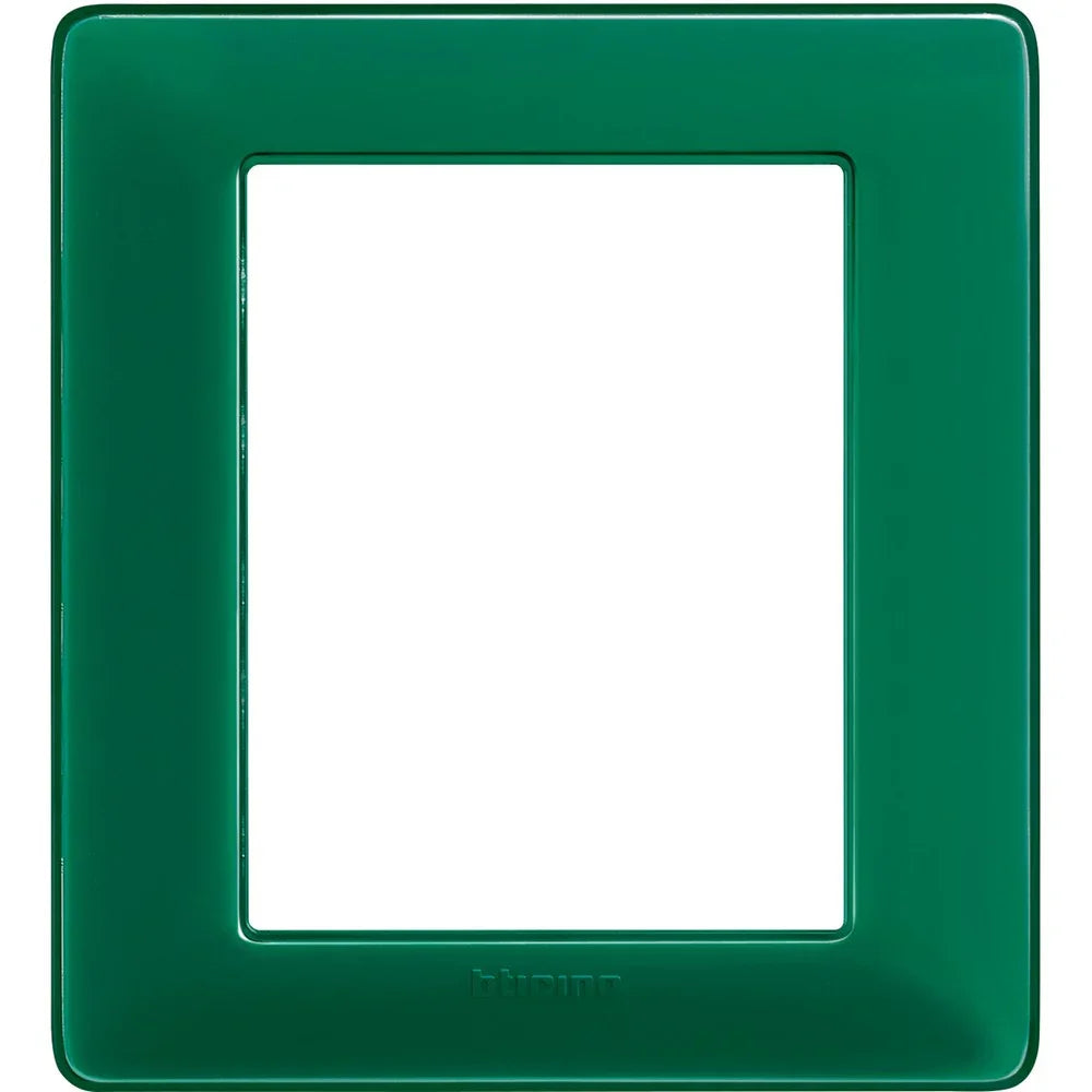 Placca Matix 3+3 Moduli BTicino AM4826CVS - Design Elegante in Tecnopolimero Smeraldo, 6 Moduli