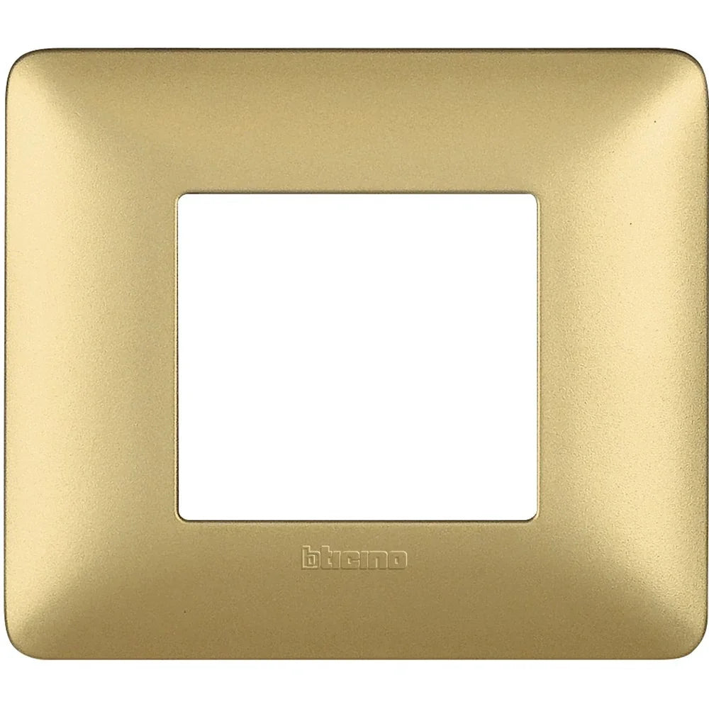 Placca 2 Moduli Bticino Matix Color Gold (Oro) - AM4802MGL