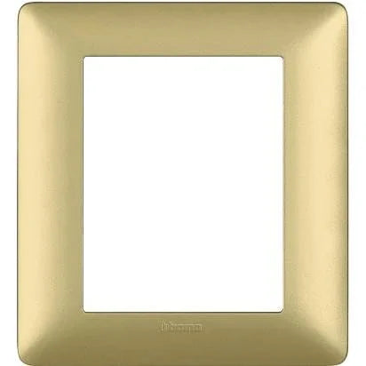Placca BTicino Matix 3+3 Moduli Oro AM4826MGL, Design Elegante e Duraturo in Tecnopolimero