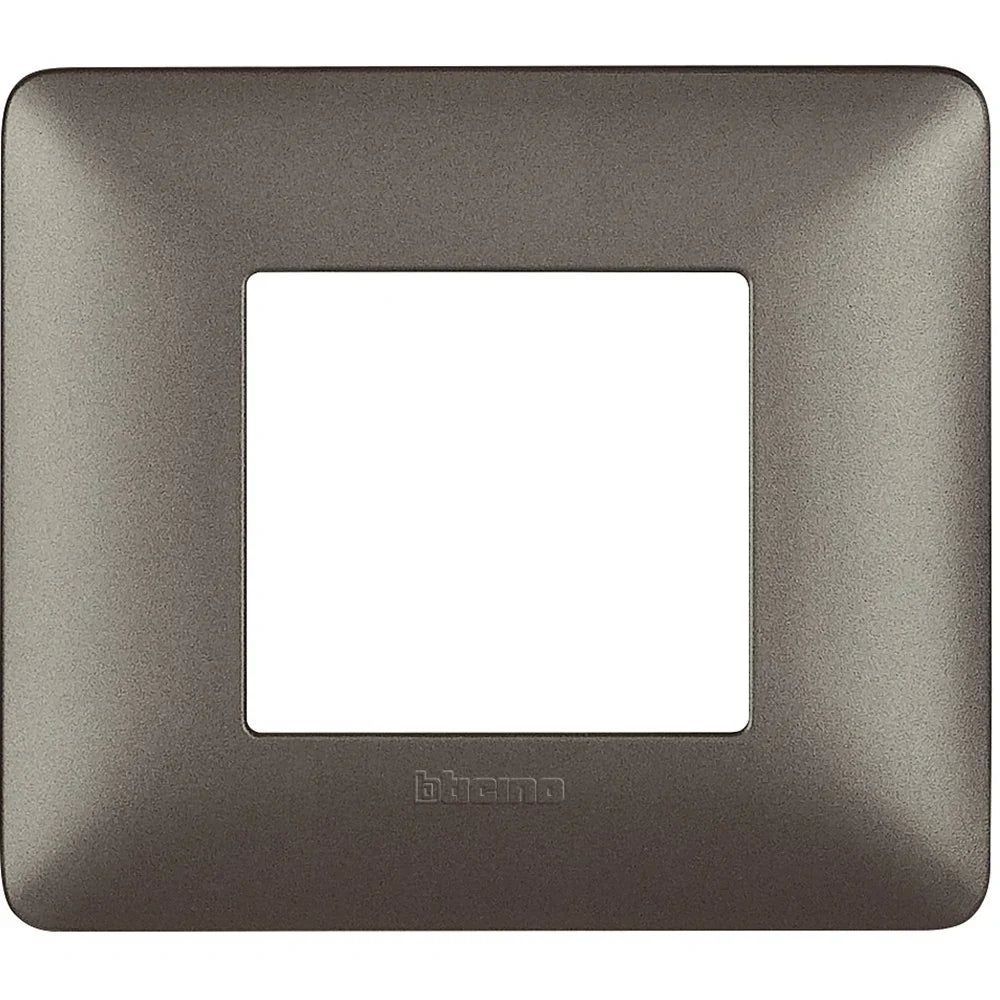 Placca 2 Moduli Bticino Matix Color Iron (Ferro) - AM4802MIR
