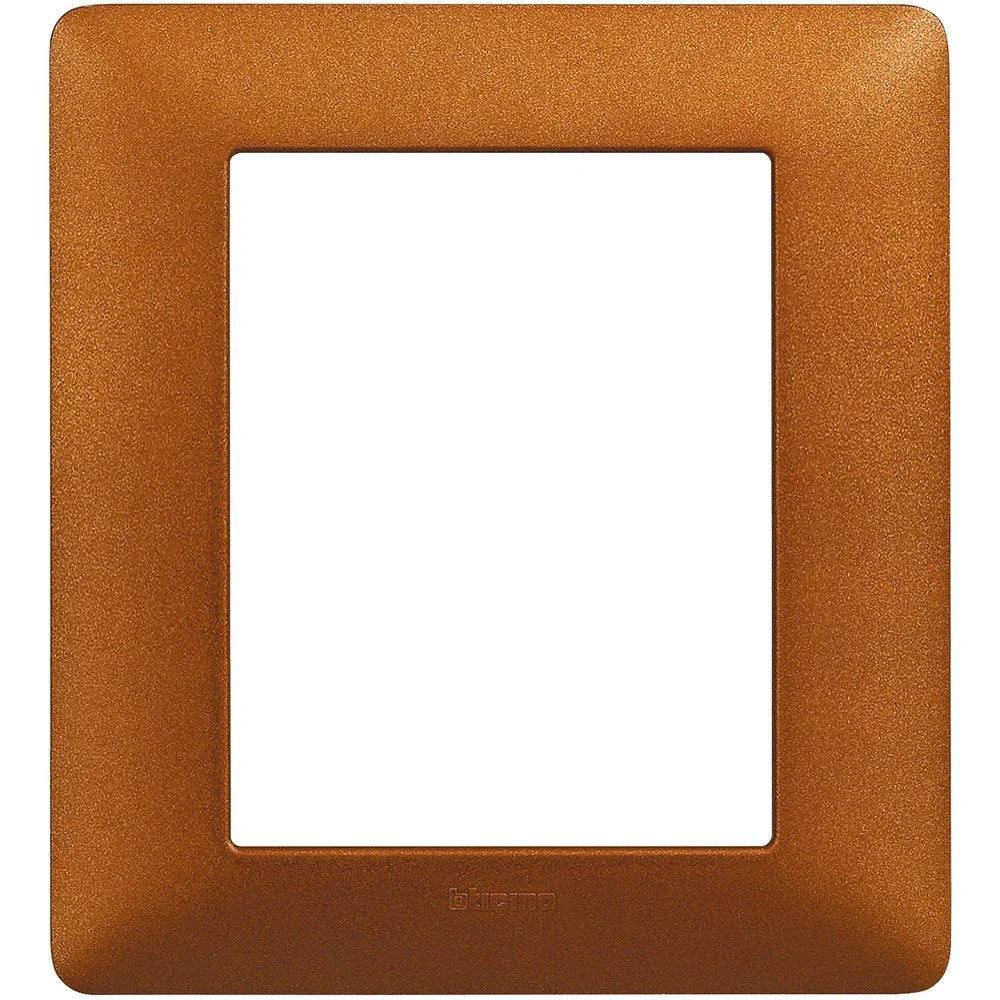 Placca Bticino Matix 3+3 moduli rosso terra AM4826TRT in tecnopolimero - 132mm x 120mm