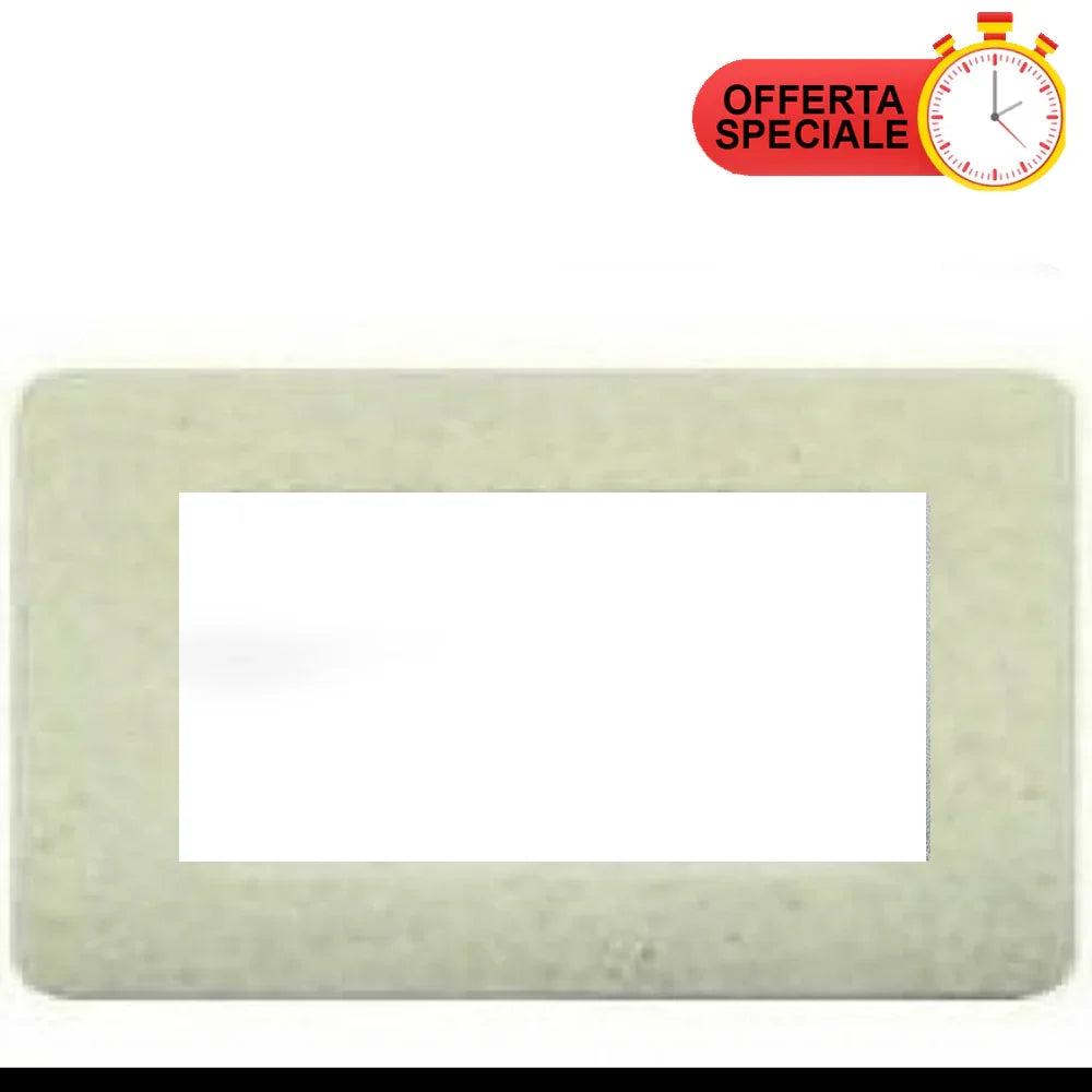 BTicino Matix Placca 4 Posti Acquamarina AM4804SQ - Design Elegante, Installazione Semplice, Materiale Resistente