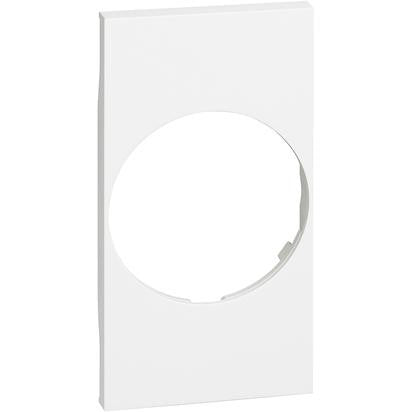Living Now white cover for removable torch, designed for BTicino 2-module standard socket, KW04 model.